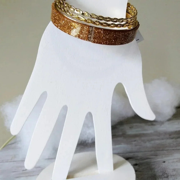 Gold Tone 3-Piece Bangle Set – G by Gennaro - Picture 3 of 4